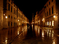 Dubrovnik rainy evening